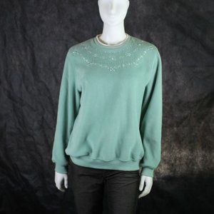 Alfred Dunner Beaded Floral Sweater